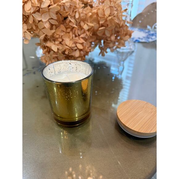 Candle in a Vintage crystal dish,  Vintage Decor - Picture 6 of 6